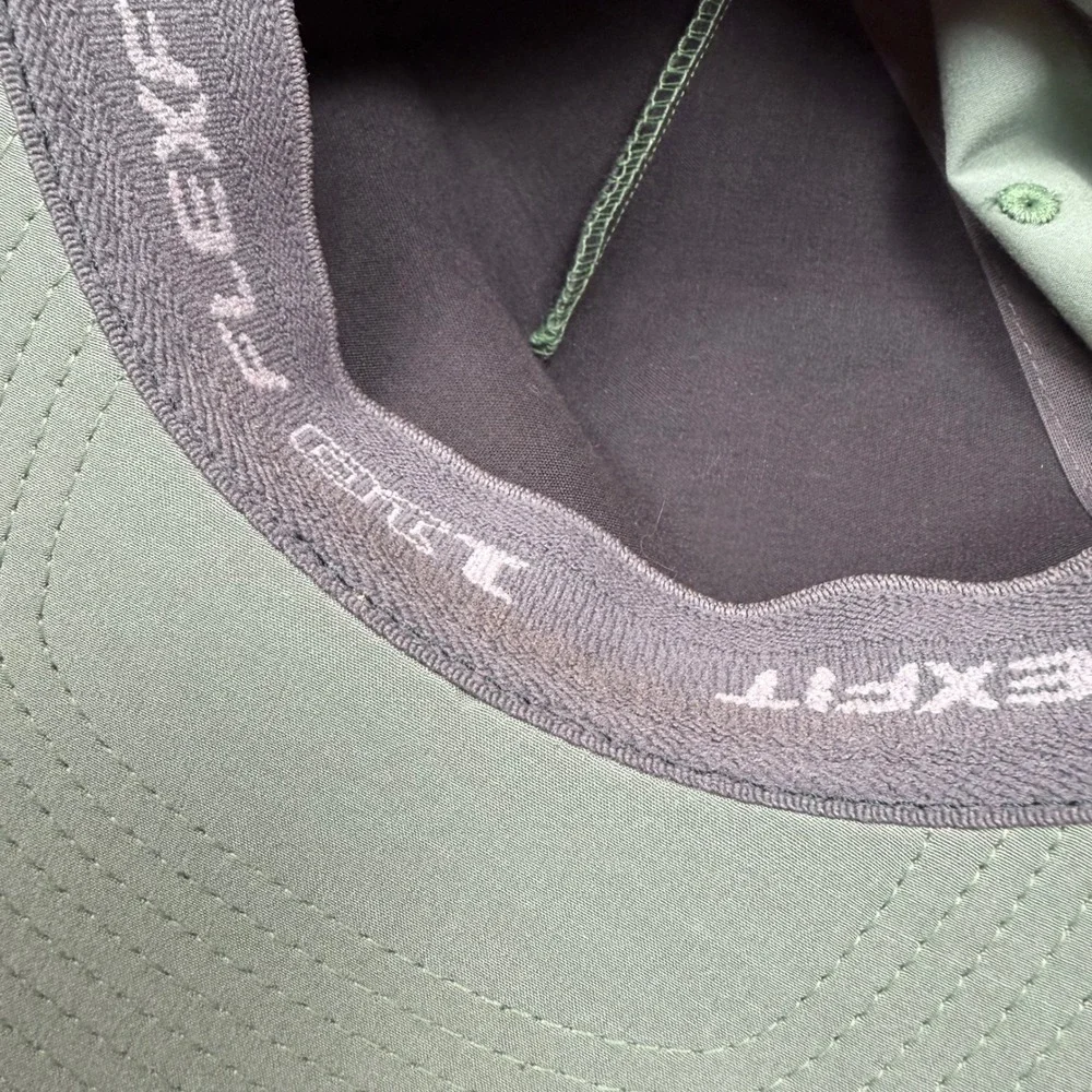 Puck Nerd TravisMathew Flexfit 110 Snapback Rope Hat Sage Green Hockey Graphic